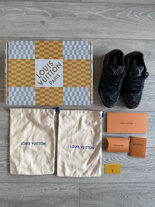 Buty Louis Vuitton LV Trainer Black Monogram Denim 41