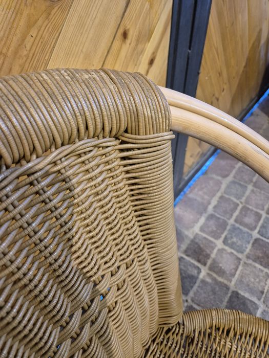 Krzesła rattanowe / wiklinowe (44 szt.) – styl boho, vintage, restauracja, ogród