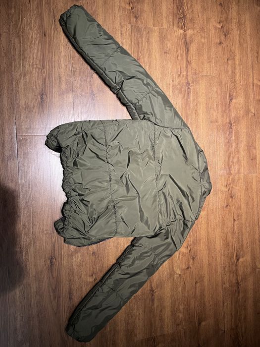 Трендова куртка-бомбер кольору хакі з кільцями Zara style (Розмір S)