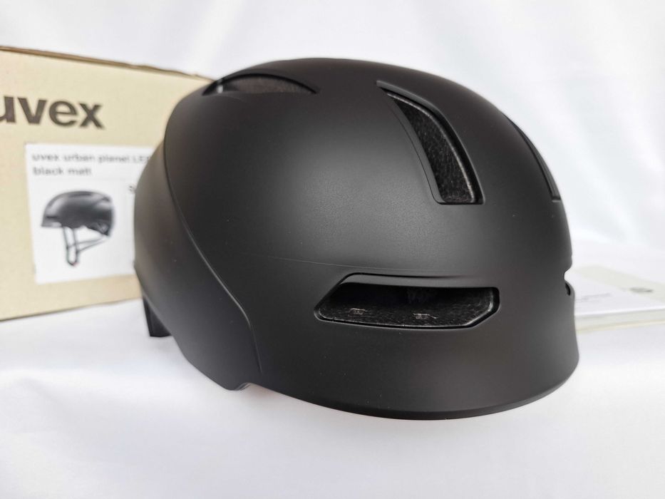 Kask rowerowy Uvex Urban Planet LED Black Matt L 58-61cm