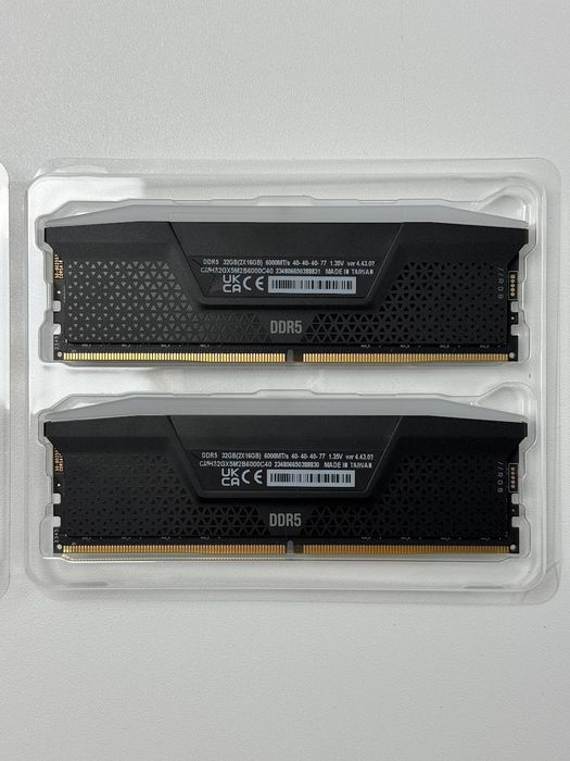 Оперативна памʼять CORSAIR Vengeance RGB DDR5 DIMM 2x16GB 6000MHz CL30