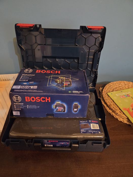 Bosch gll3-80 NOWY zielony 12 linii poziomica laser 360