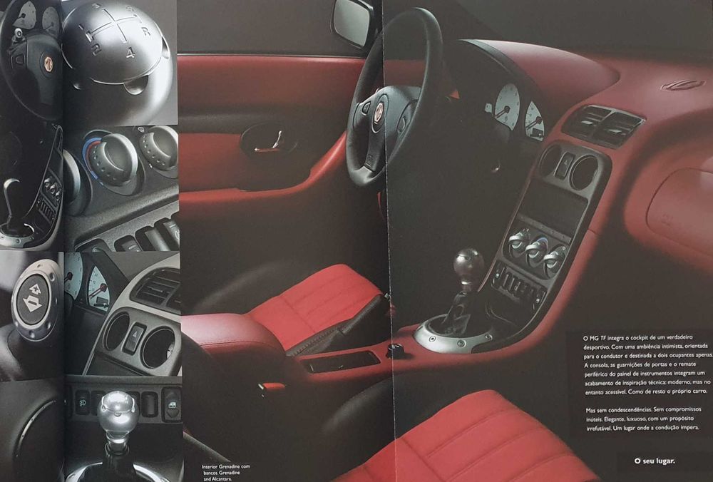 Catálogo automóvel MG TF - 2002 - Portugal