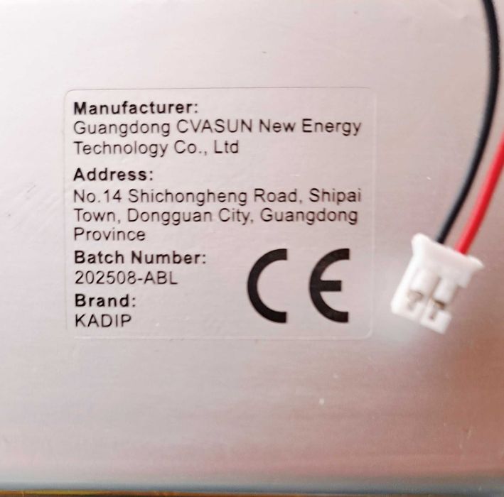 Bateria de lítio para pequenos aparelhos 5000mAh, 3,7V