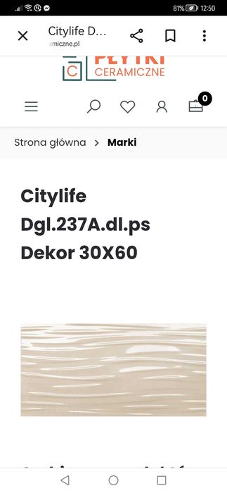 PŁYTKI ŚCIENNE dekor połysk