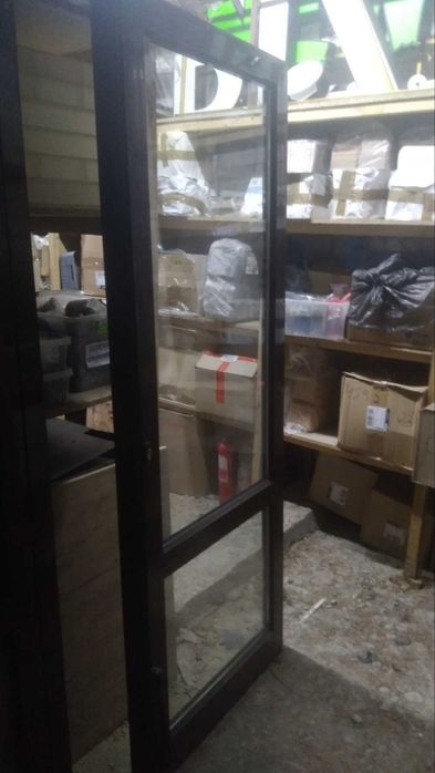 Вікно-двері штульпове з коробкою