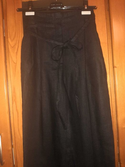 Calças 100% linho STUDIO Massimo Dutti