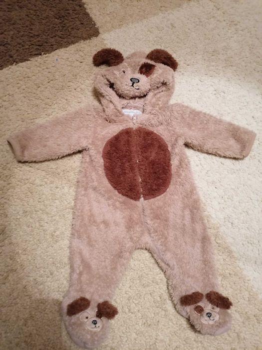 Ciepły pluszowy pajac roz. 3-6m, 68