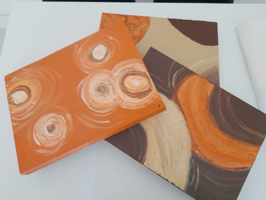 Telas pintadas novas