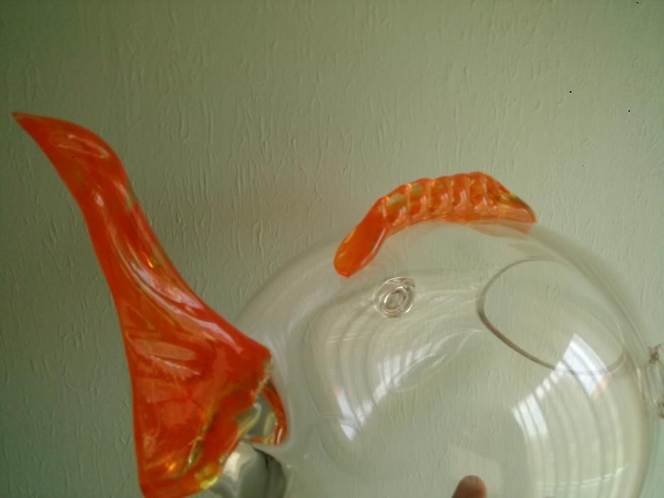 Peixe aquário da Marinha Grande em vidro feita a mão vendo ou troco
