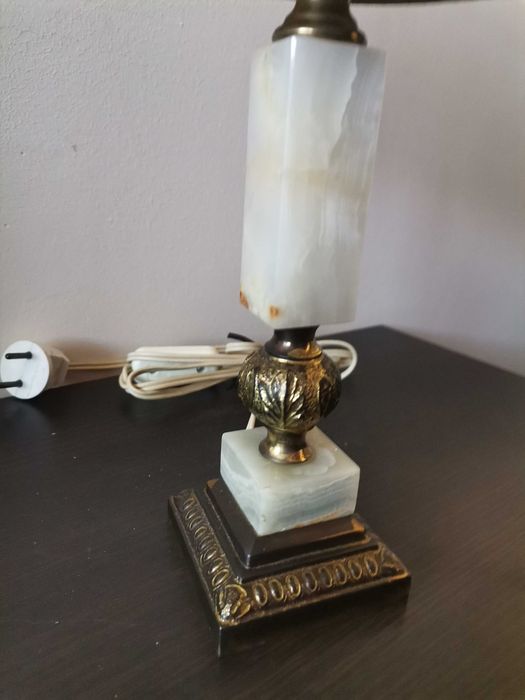 Lampa francuska z lat 70-tych XX wieku - onyx