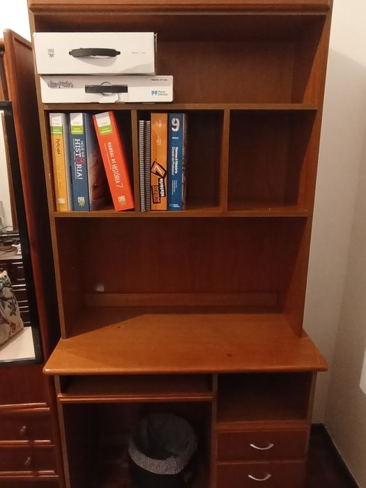 Estante, escrevaninha - madeira