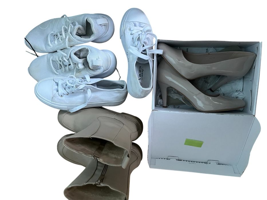 Buty damskie cztery pary zestaw rozmiar 40-42,5 do dlaszej sprzedaży