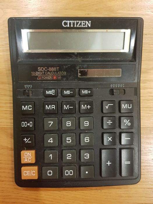 Citizen ситизен калькулятор большой настольный