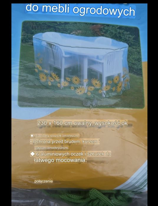 Folia ochronna pokrowiec do mebli ogrodowych 230/160/90cm