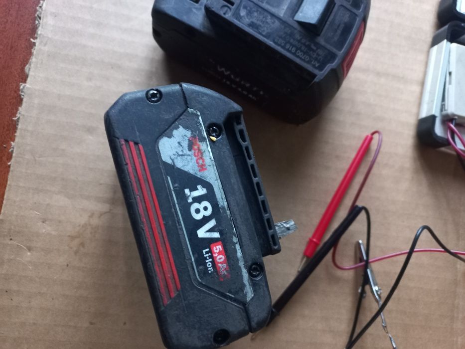 Baterias Wurth e Bosch 18V 4Ah e 5Ah