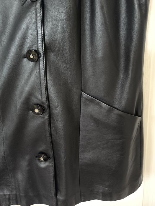 Шкіряна жилетка, жіноча