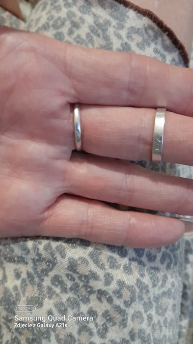 Stare srebrne pierścionki