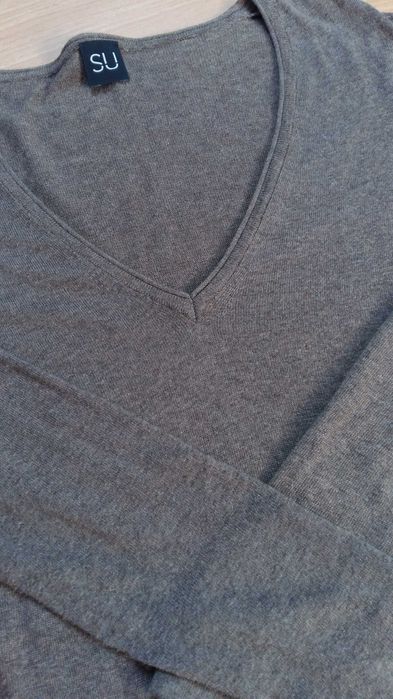 Sweter rozm.L z wełną kaszmir,viskoza oryginalny, piękny