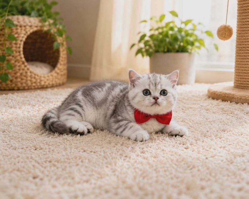 Gatinha British Shorthair Silver Tabby de Excelente Linhagem