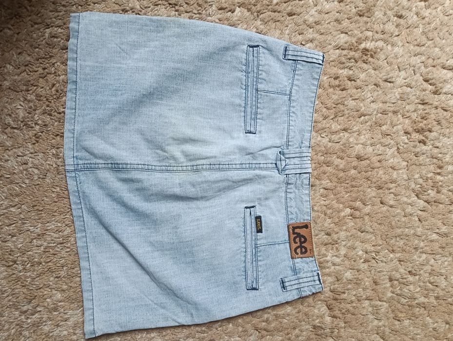 Jeansowa spódniczka mini Lee 100% bawełna