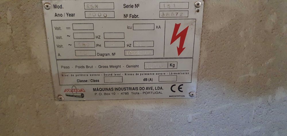 Resigadeira para madeira MIDA R5M