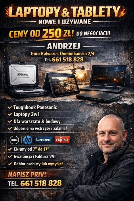 Laptopy tablety do diagnostyki i codziennego użytku duży wybór