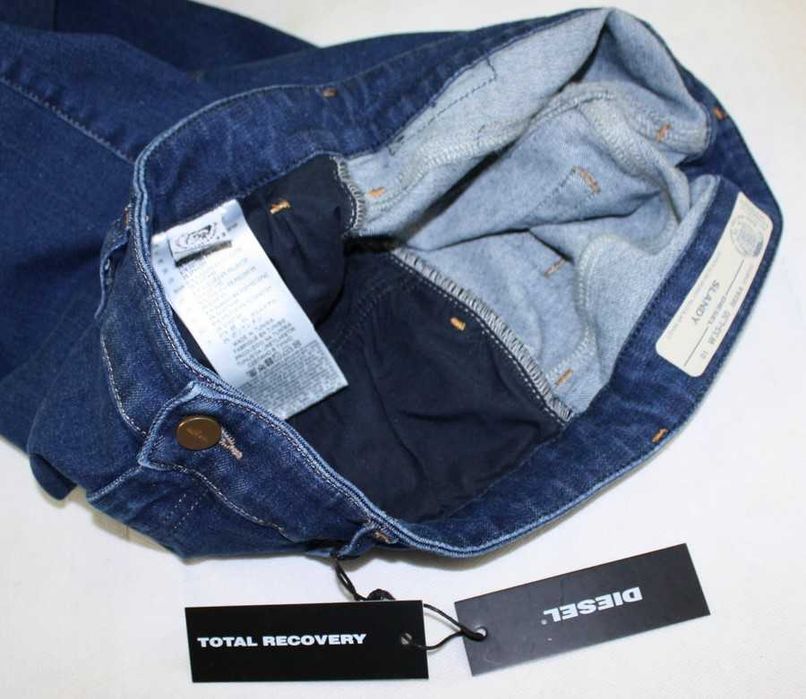 Jeansy Diesel Slandy damskie - Super Skinny 00SXJM nowe oryg. -W33/L30