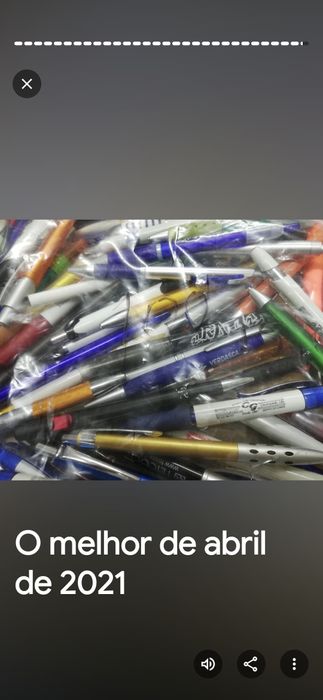 100 canetas para colecao