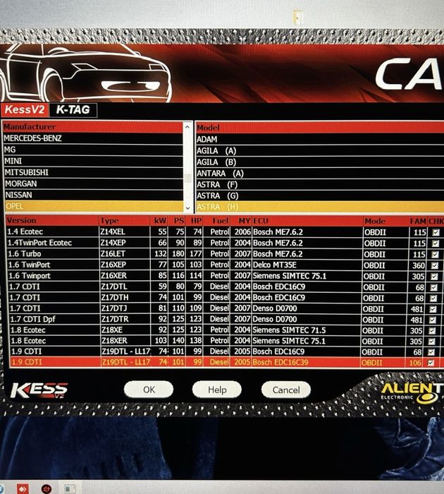 Kess 2.80 + Da vinci + programy