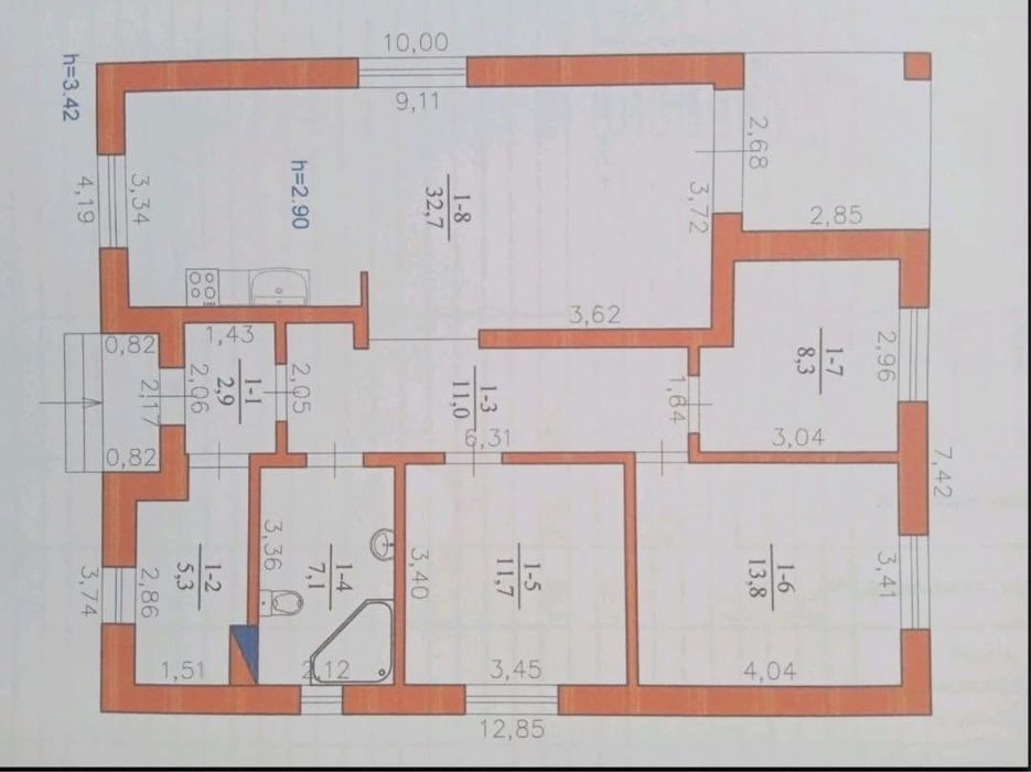 Будинок окремостоячий з ремонтом в с.Рованці Луцького району
