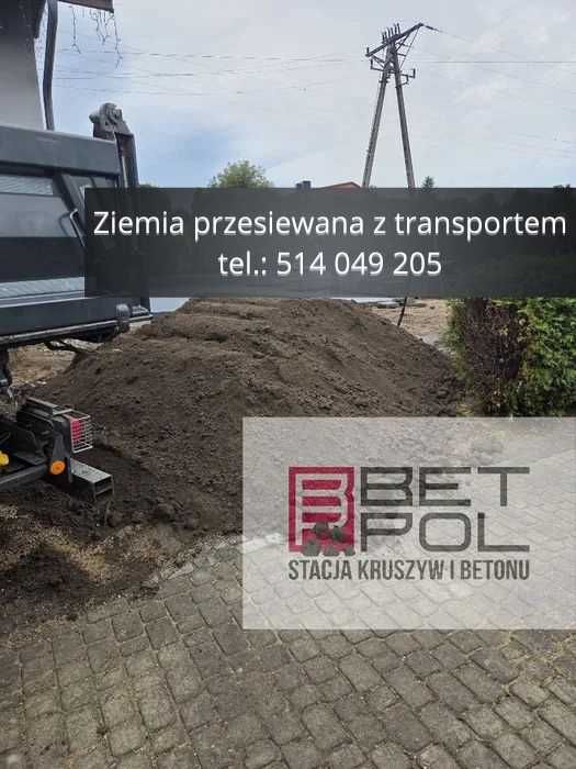 Ziemia humus przesiewana • Jastrzębie, Rybnik, Wodzisław • Tani transp