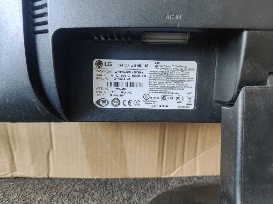 Монитор экран LG Flatron W1946S-BF Philips 170s7fs\00