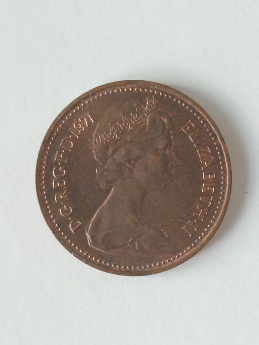 Moeda Inglesa "One Penny" do Ano de 1971