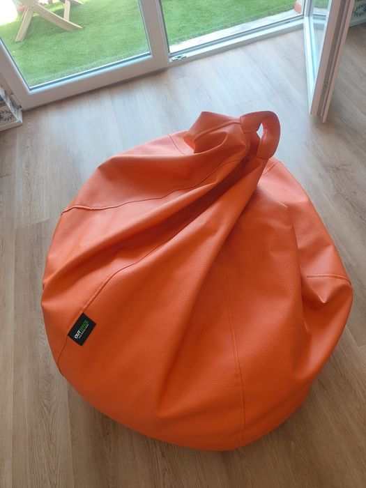 Puff pele sintética de qualidade (sofá almofada)