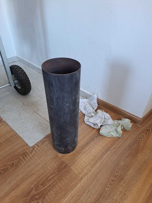 Rura stalowa do kominka-dł- 0,5m rury fi 130-150-Sobota i Święta-59,99