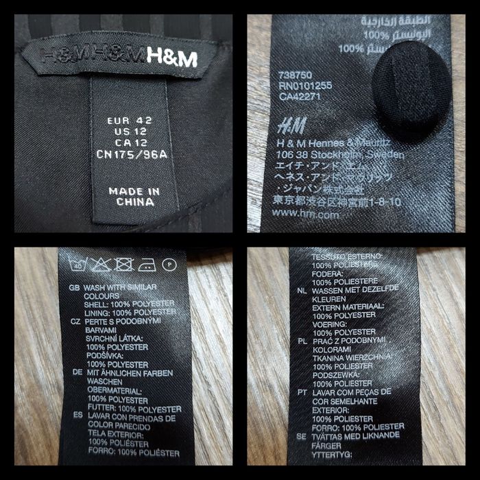 H&M БЛУЗА базовая чёрная блузка топ туника