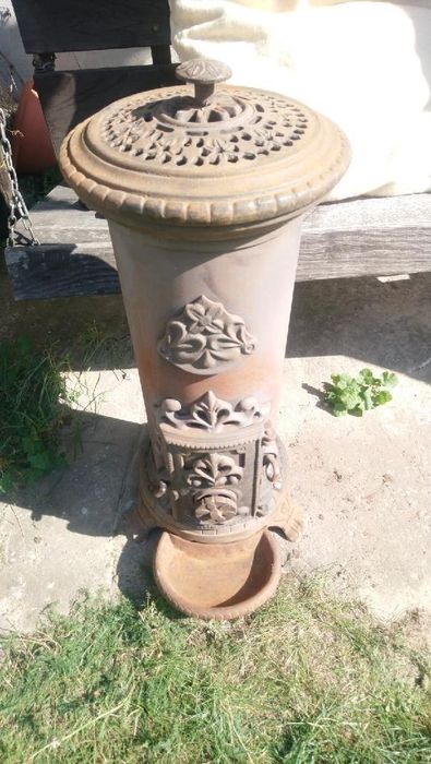 Piecyk wolnostojący żeliwny stylowy, piec koza