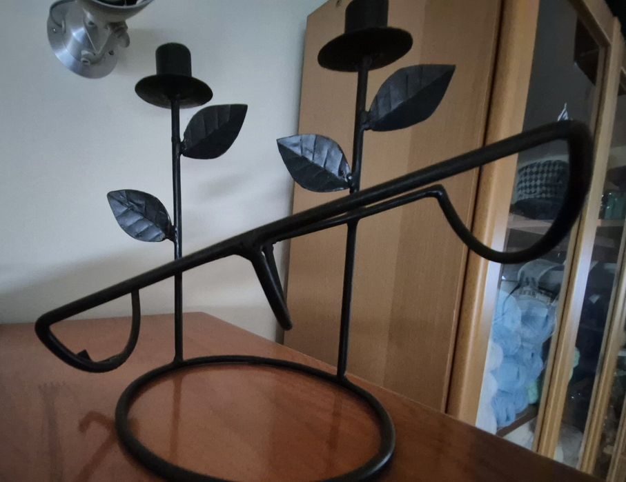 Suporte de velas e de garrafa