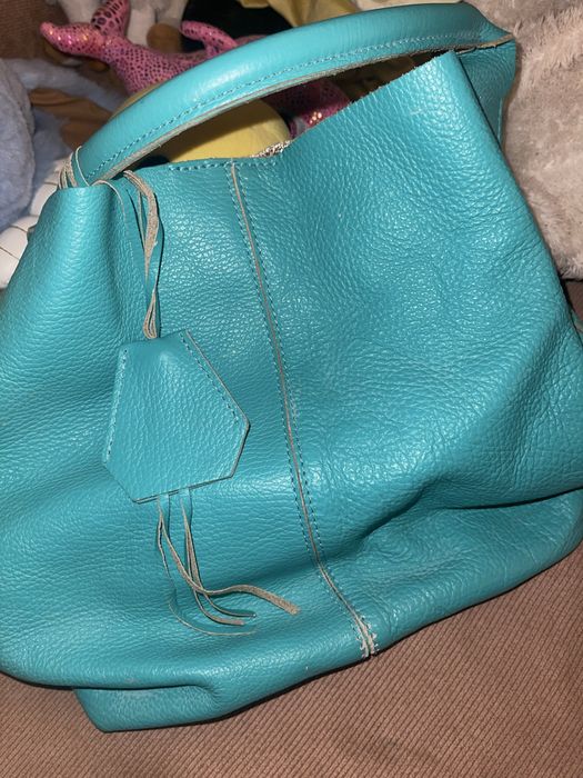 Бирюза сумка шкіра бренд