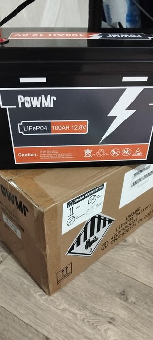 Powmr 12V 100AH LifePO4 акумулятор