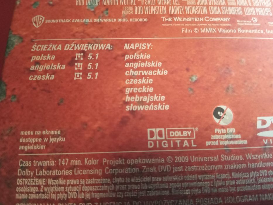 Unikat! DVD Bękarty Wojny. Metalbox - pudełko.