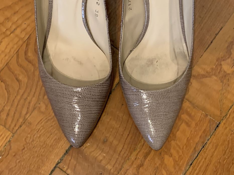 Sapatos de salto alto de pele nude - Gloria Ortiz