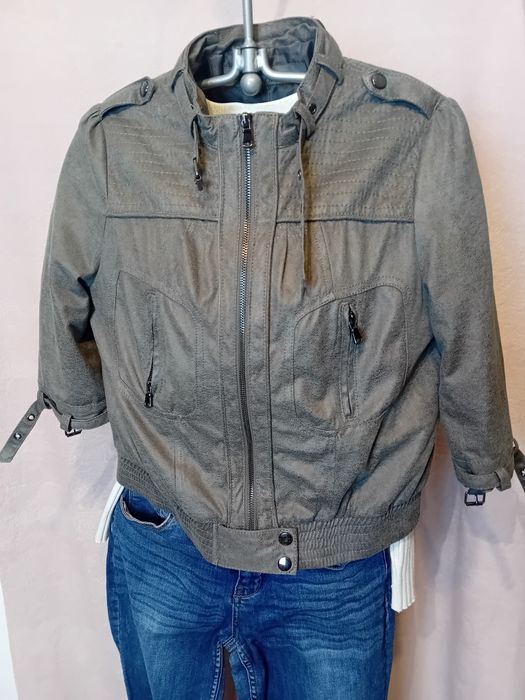 #Zara basic kurtka beżowa