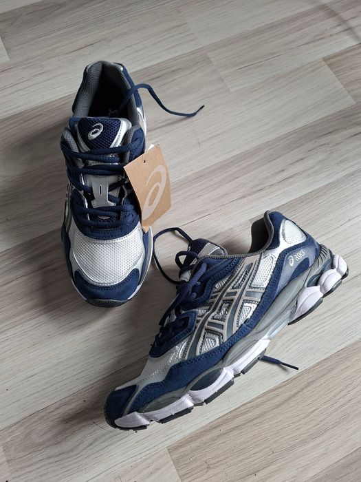 Asics Gel NYC granatowe srebrne męskie sneakersy buty 44 nowe