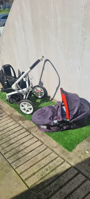 Quinny mood + ovo c/isofix bebeconfort + alcoda quinny + cadeira