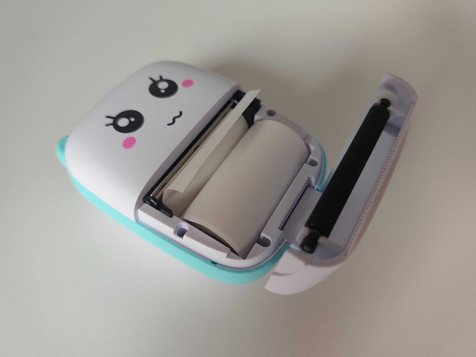 Mini Drukarka Termiczna ASTRA Animals 715-024-901 Kartonik/10 rolek/USB-C/Ładowarka+GRATIS!