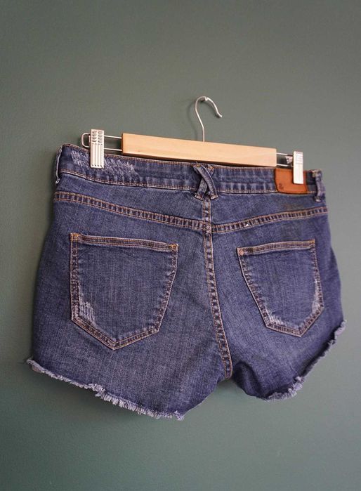 Spodenki shorty szorty jeansowe M 38 dżinsowe krótkie postrzępione