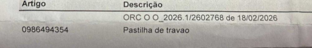 Pastilhas de Travão