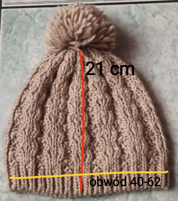 Czapka dziewczęca zimowa